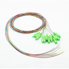 Sc/APC Singlemode 12 Color Coded Fiber Optic Pigtail